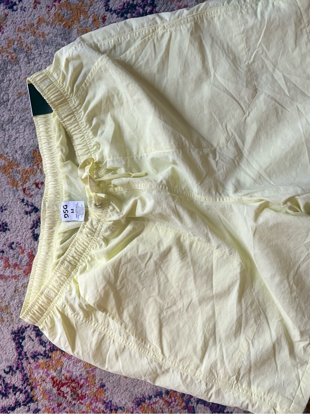 DSG Pale Yellow Drawstring men’s Shorts